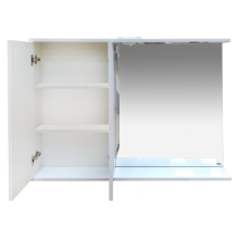 Куба- 120 Зеркало-шкаф(свет) лев.