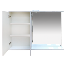 Куба- 120 Зеркало-шкаф(свет) лев.