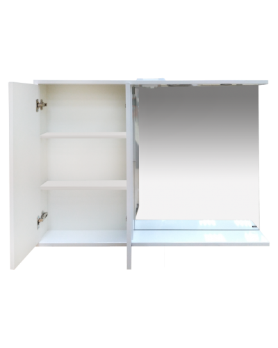 Куба- 120 Зеркало-шкаф(свет) лев.