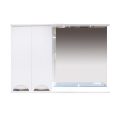 Куба- 120 Зеркало-шкаф(свет) лев.