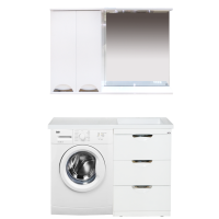 Куба- 120 Зеркало-шкаф(свет) лев.