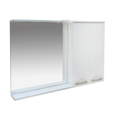 Куба- 120 Зеркало-шкаф(свет) прав.