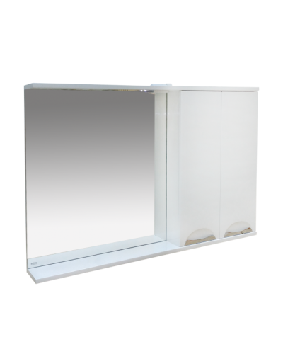 Куба- 120 Зеркало-шкаф(свет) прав.