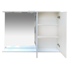 Куба- 120 Зеркало-шкаф(свет) прав.