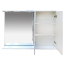 Куба- 120 Зеркало-шкаф(свет) прав.