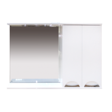 Куба- 120 Зеркало-шкаф(свет) прав.