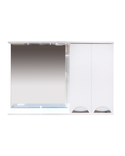 Куба- 120 Зеркало-шкаф(свет) прав.