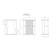 Лиана - 65 Зеркало - шкаф (свет) лев.