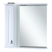 Лувр - 85 Зеркало с 1-м шкафчиком, лев.,  белое