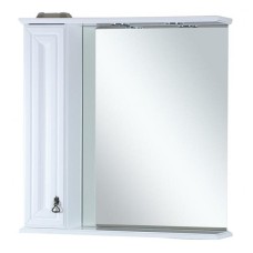 Лувр - 85 Зеркало с 1-м шкафчиком, лев.,  белое