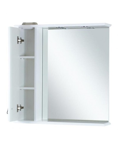 Лувр - 85 Зеркало с 1-м шкафчиком, лев.,  белое