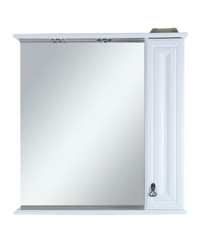 Лувр - 85 Зеркало с 1-м шкафчиком, прав.,  белое