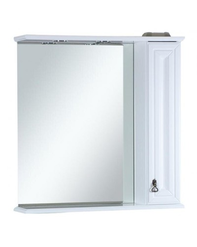 Лувр - 85 Зеркало с 1-м шкафчиком, прав.,  белое