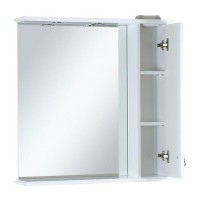 Лувр - 85 Зеркало с 1-м шкафчиком, прав.,  белое