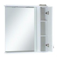 Лувр - 85 Зеркало с 1-м шкафчиком, прав.,  белое