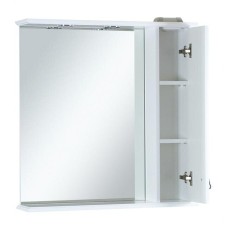 Лувр - 85 Зеркало с 1-м шкафчиком, прав.,  белое