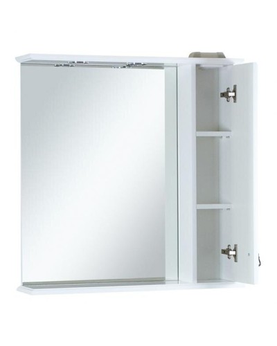 Лувр - 85 Зеркало с 1-м шкафчиком, прав.,  белое