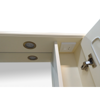 Лувр - 85 Зеркало с 2-мя шкафчиками, слоновая кость