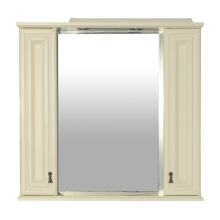 Лувр - 85 Зеркало с 2-мя шкафчиками, слоновая кость