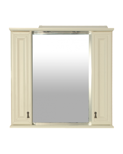 Лувр - 85 Зеркало с 2-мя шкафчиками, слоновая кость