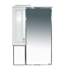 Париж - 65 Зеркало - шкаф левое белая патина