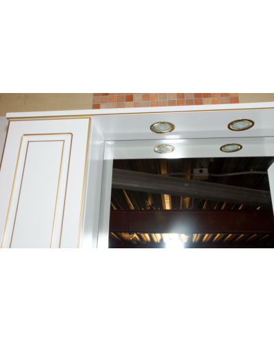 Париж - 65 Зеркало - шкаф левое белая патина