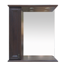 Рим - 75 Зеркало со шкафчиком, лев., орех