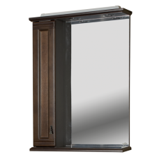 Рим - 75 Зеркало со шкафчиком, лев., орех