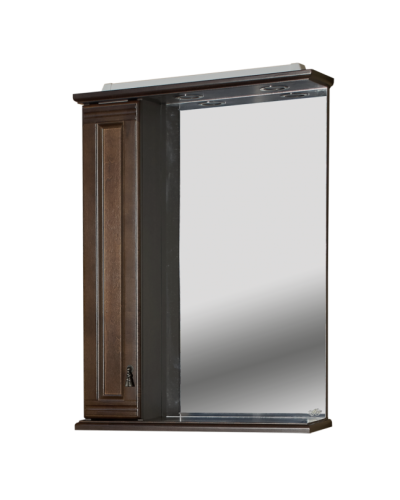 Рим - 75 Зеркало со шкафчиком, лев., орех