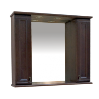 Рим -105 Зеркало с 2-мя шкафчиками, орех