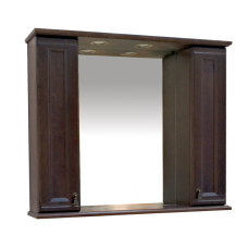 Рим -105 Зеркало с 2-мя шкафчиками, орех
