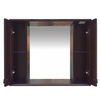 Рим -105 Зеркало с 2-мя шкафчиками, орех