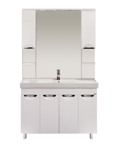 София -120 Зеркало - шкаф (свет) белая эмаль