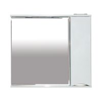 Элвис - 85 Зеркало-шкаф прав. (свет) белая эмаль