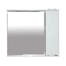 Элвис - 85 Зеркало-шкаф прав. (свет) белая эмаль