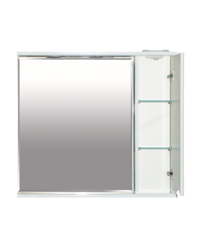 Элвис - 85 Зеркало-шкаф прав. (свет) белая эмаль