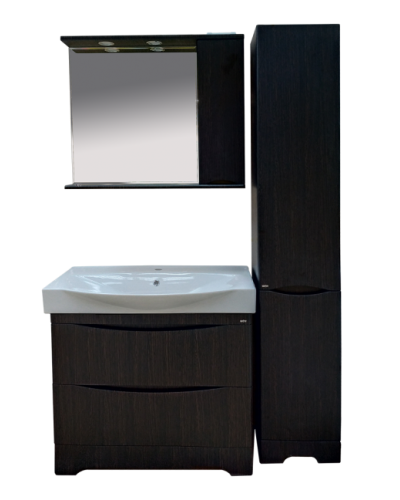 Элвис - 85 Зеркало-шкаф прав. (свет) венге