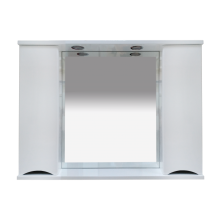 Элвис -105 Зеркало-шкаф (свет) белая эмаль