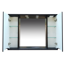 Элвис -105 Зеркало-шкаф (свет) венге