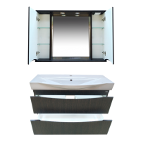 Элвис -105 Зеркало-шкаф (свет) венге