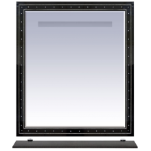 Bella - 75 Зеркало черное с кристаллами