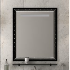 Bella - 75 Зеркало черное с кристаллами