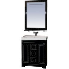 Bella - 75 Зеркало черное с кристаллами