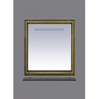 Fresko - 75 Зеркало с пол. Краколет черный патина