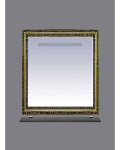 Fresko - 75 Зеркало с пол. Краколет черный патина