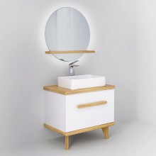 Зеркало 75х75 см Jorno Simply Sim.02.75/P/W