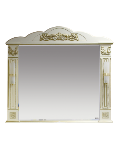 Барокко -120 Зеркало бежевое патина