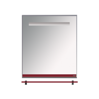 Джулия - 60 Зеркало  с полочкой 12 мм бордо