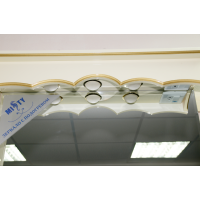 Монако - 90 Зеркало - шкаф лев. белая патина/стекло