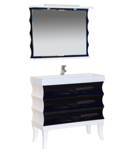 Чикаго -100 Зеркало чёрно-белое со светом